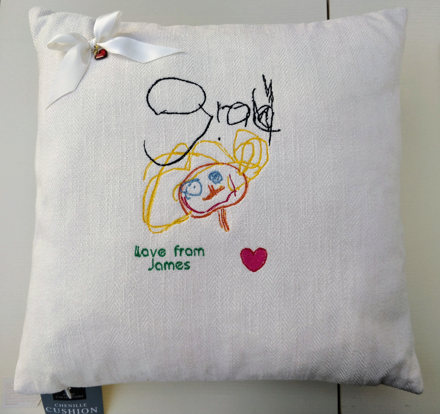 Childrens drawing cushion