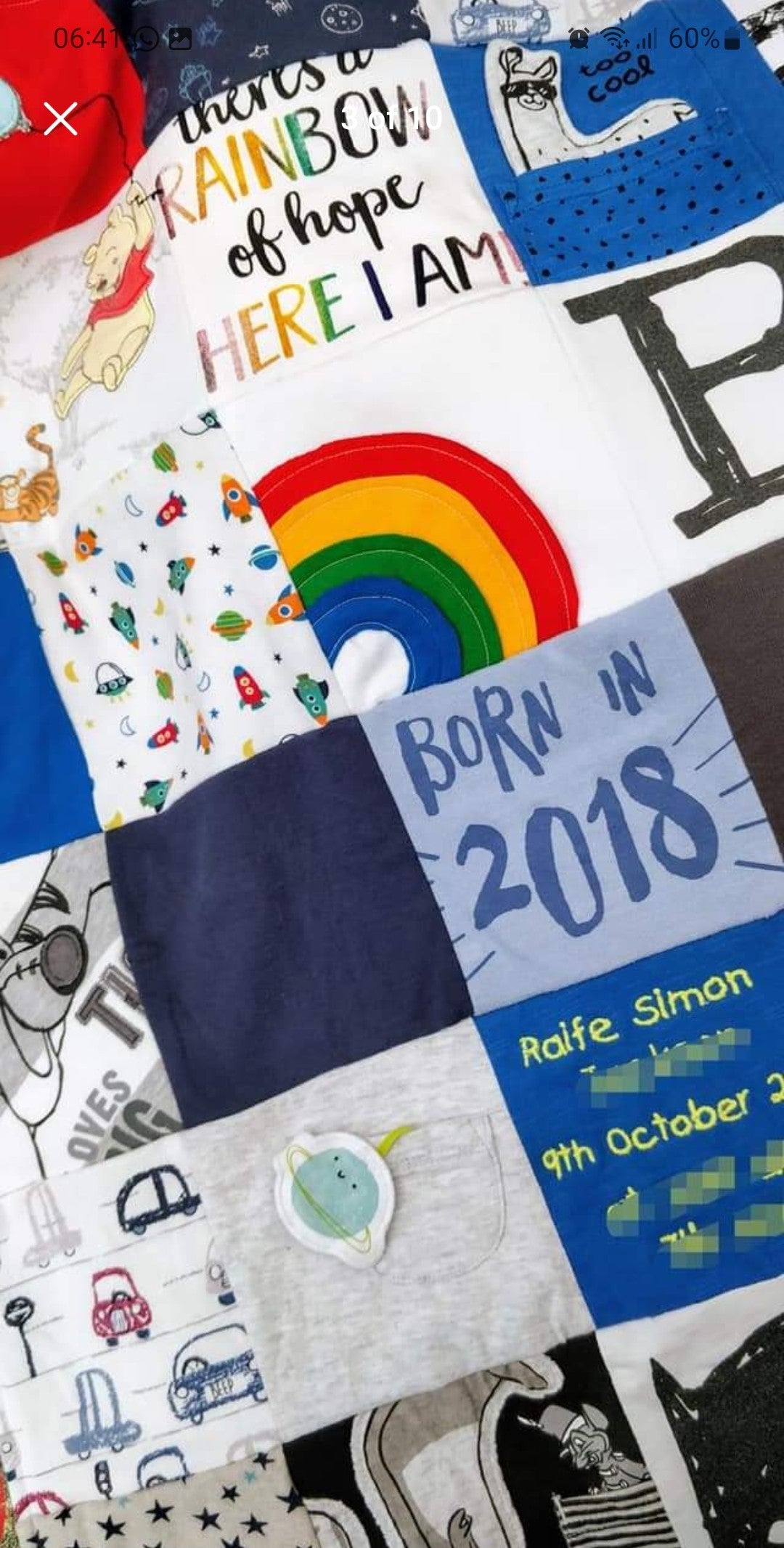 Keepsake blanket